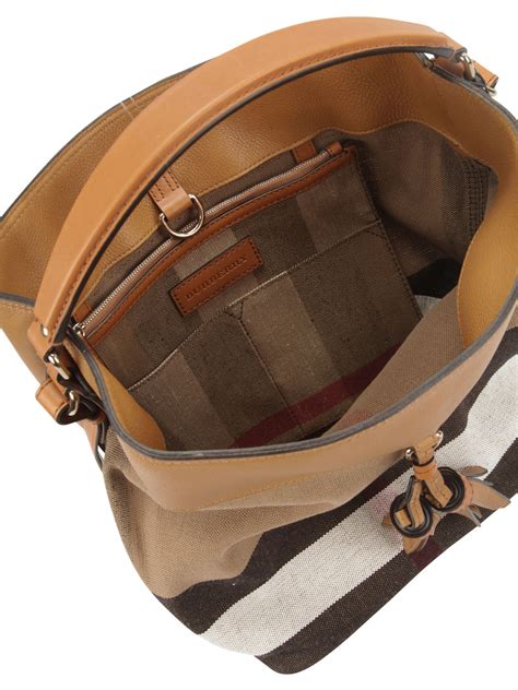 canvas check hobo bag burberry|burberry shoulder bag outlet.